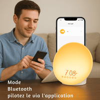 Réveil Radio Simulateur d'Aube connectée