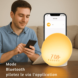 Réveil Radio Simulateur d'Aube connectée